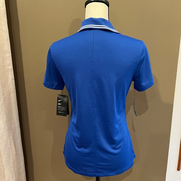 NWT Women's Nike Vintage Cubs Logo, Royal Blue Dri-fit Polo, Size Small - Picture 4 of 10